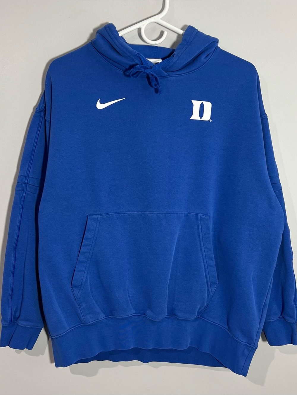 Nike Duke Blue Devils Long Sleeve Pullover Sweatshirt Hoodie Mens Size Small